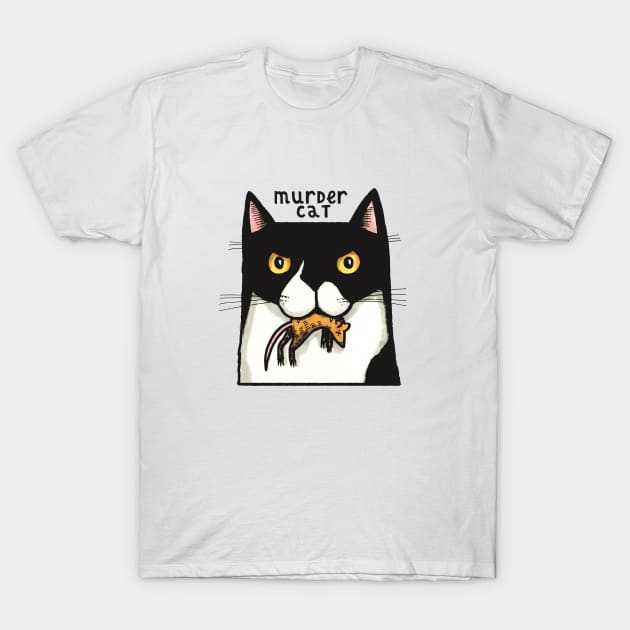 Murder Cat T-Shirt by JCPhillipps